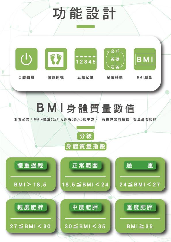 電子BMI體重機 HD-325 2